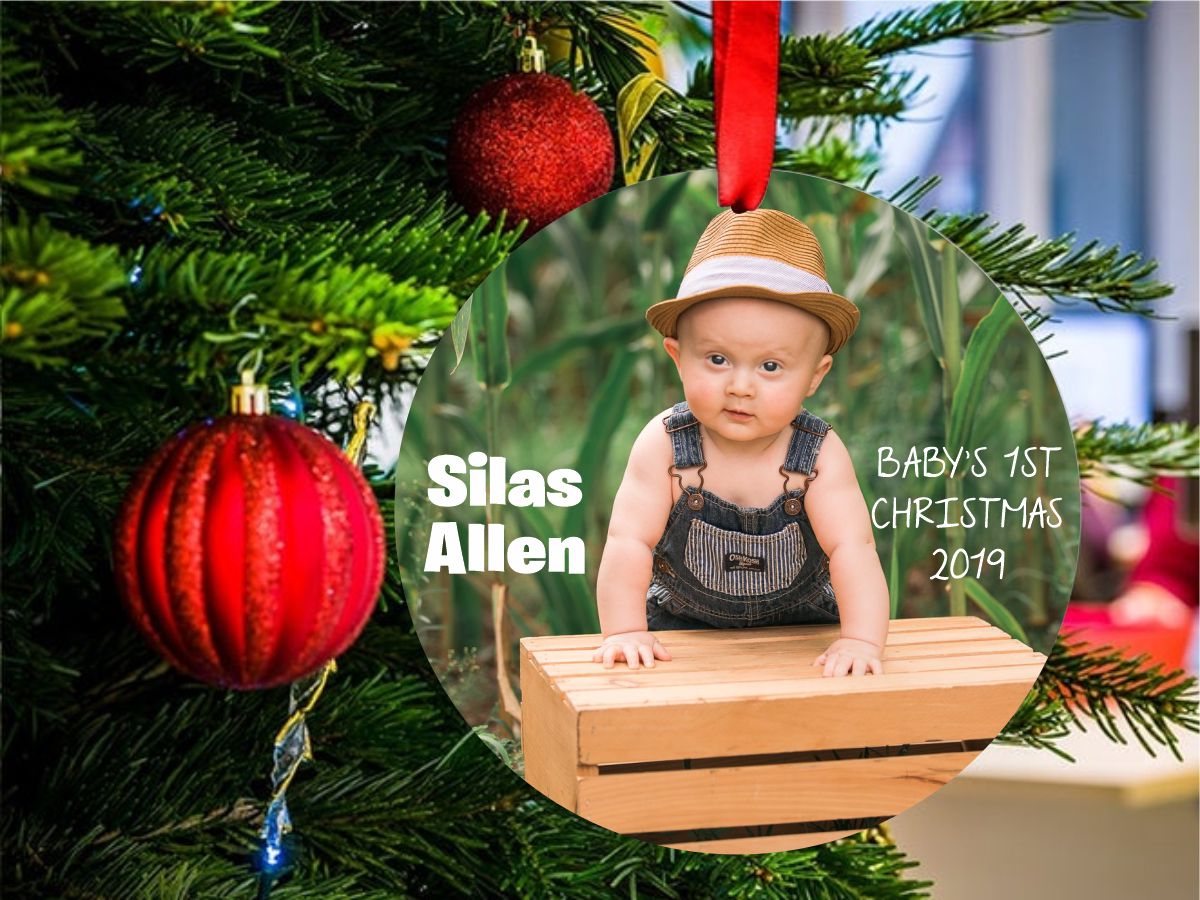 Baby’s First Christmas – Photo Ornament
