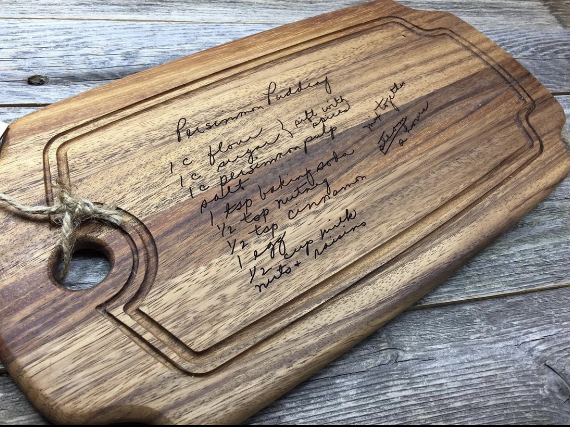 Acacia Rectangle Cutting Board | Handwritten